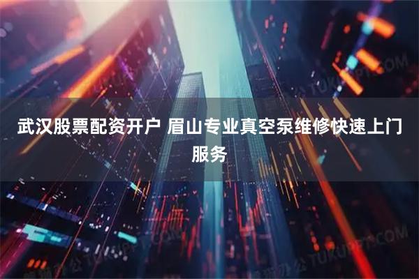 武汉股票配资开户 眉山专业真空泵维修快速上门服务