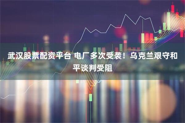 武汉股票配资平台 电厂多次受袭！乌克兰艰守和平谈判受阻